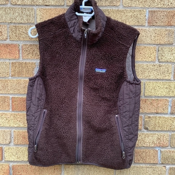 Vintage 2000 Patagonia Sherpa X Vest Large Brown - Picture 8 of 9